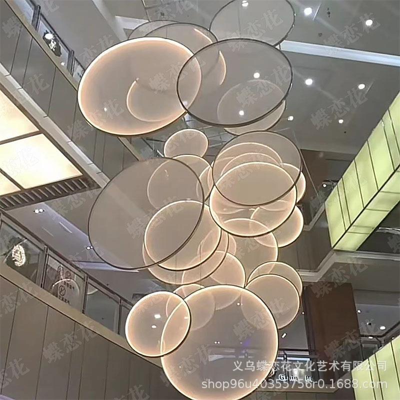 大型商场中庭吊饰装饰布置吊顶美陈购物中心酒店大厅挂饰创意美陈