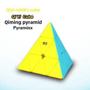 Qiyi Color Pyramid Obli Real shaped Cube Rubiks 2345 Special