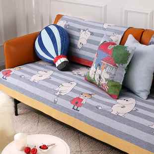 高档防ekel滑und姆明沙发垫真皮沙发四季 通用沙北欧简约沙发坐垫