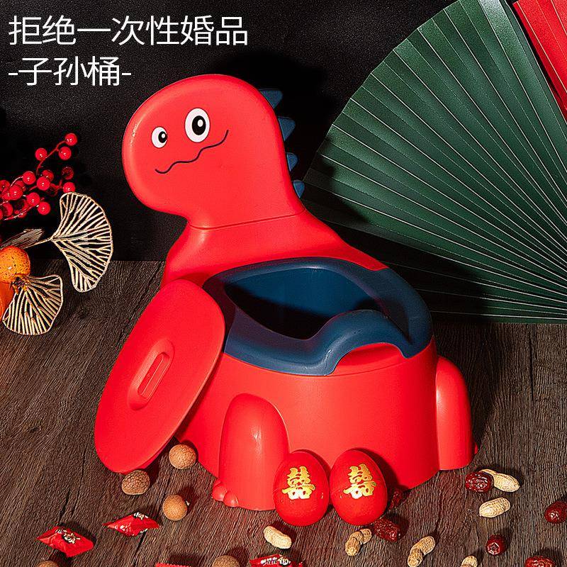 子孙桶结创婚宝KTZST卡婚庆红桶陪嫁喜桶宝儿通童卡通意用品出嫁