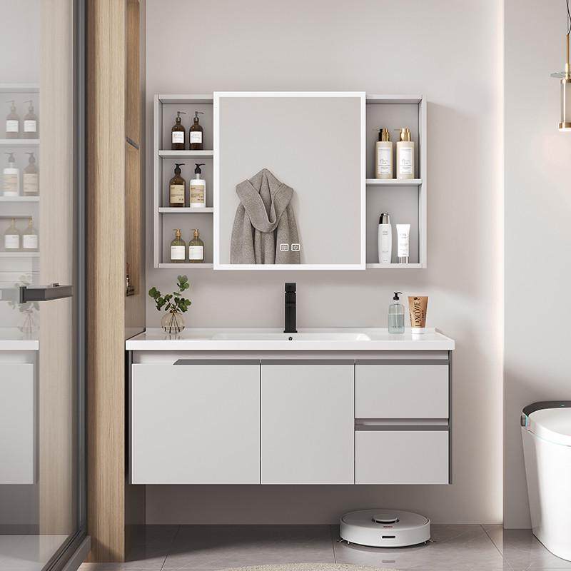 天台悦先简约太空铝浴室柜洗手卫生间洗漱台洗脸盆柜组合家装一体,家装主材,浴室柜,淘宝优惠券,粉丝福利购,淘宝优惠卷