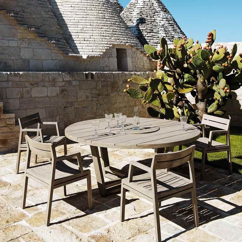 户外庭院防腐木椅酒店桌别墅室实木餐桌花园露台柚木椅家WON具外