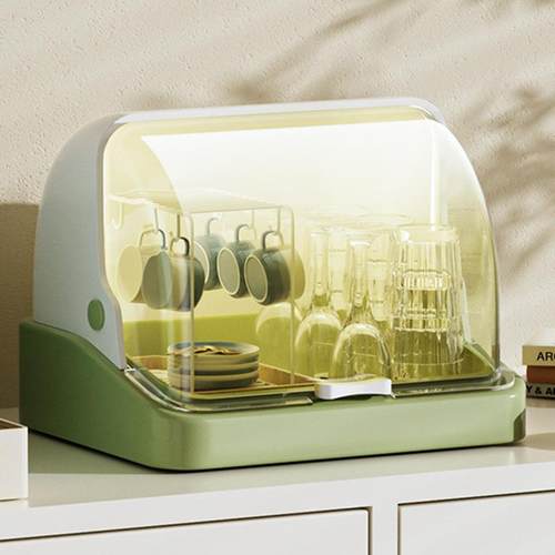 防尘水杯置物架桌面放茶杯具架装玻璃酒杯架沥水托盘架水杯收纳盒