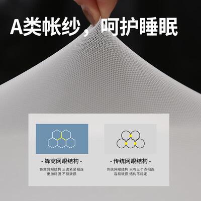 2折叠蚊帐家用室免罩安F976SM9S卧装026新款蒙古包单人学生宿舍防