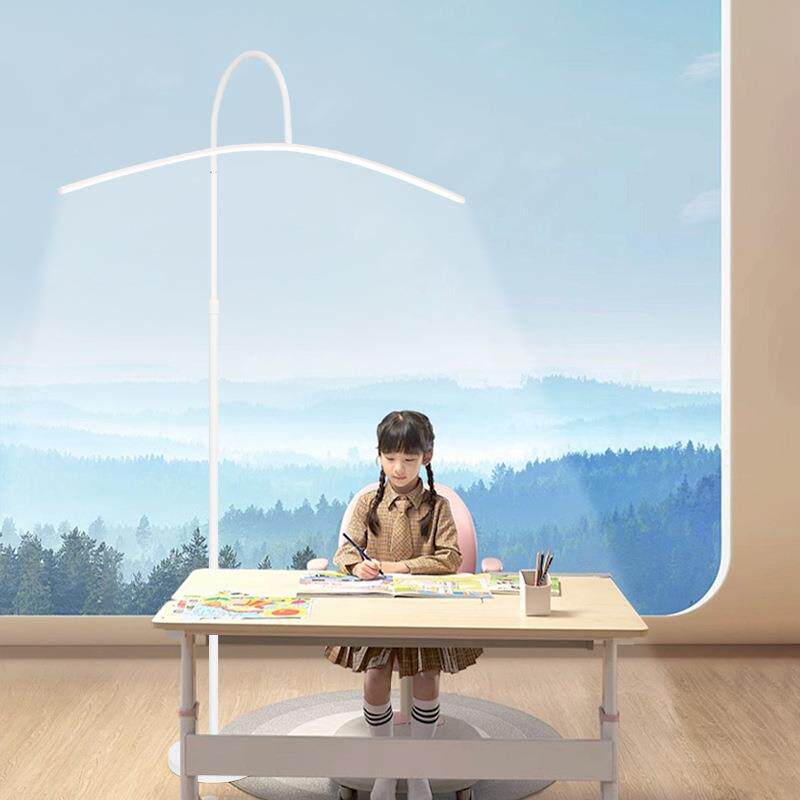 弧形立式台灯护眼灯落地灯看书儿童写作业学习专用LED钢琴阅读灯