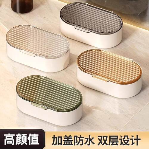Luxury countertop soap dish with a creative design, featurin