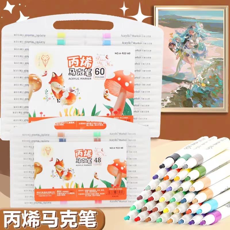 36-color acrylic markers that are stackable, non-bleeding, a图片