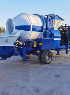 40型柴油混凝土搅拌输送一体机混凝土搅拌机带输送泵搅拌拖泵