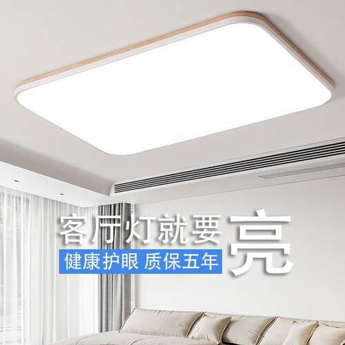 客厅灯现代简约大气大厅灯主灯LED吸顶灯卧室灯主卧房间饭厅灯具