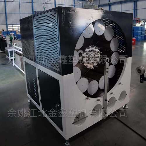 -6V5塑料螺杆单挤出295机PC编织管挤生产线PC硬管挤出生产出线设