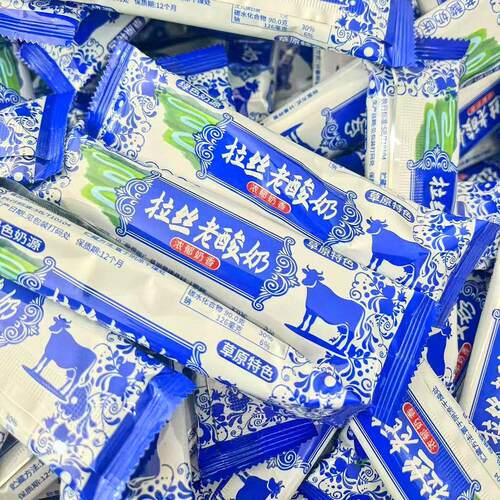 拉丝老酸奶经典风味拉丝软糖山东怀旧零食软糖棒250g