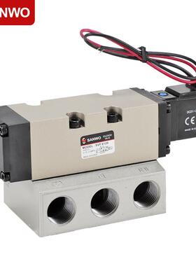 韩国SANWO电磁阀SVF6120/6220/6320/6420大流量气动阀气体控制阀