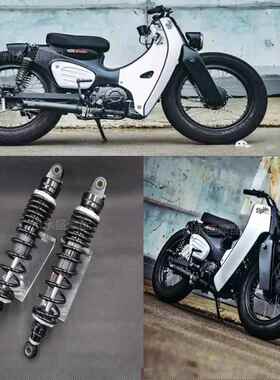 CG摩托车覆古改装后减震银钢拿铁幼兽CB110 250CC 阻尼可调避震器
