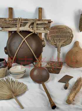 采购产品旧物品，老式炊具，厨房烹饪类铁勺，铁锅，背锅，挂锅，