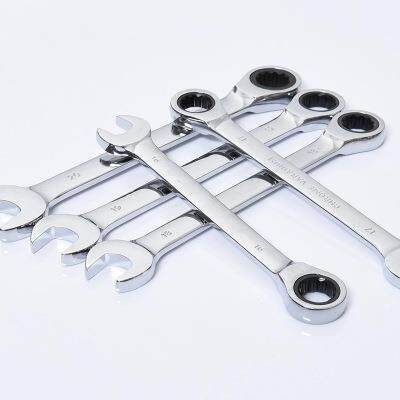 12PC两用棘轮扳手活动固定头汽修工具72齿12件套棘轮扳手组套