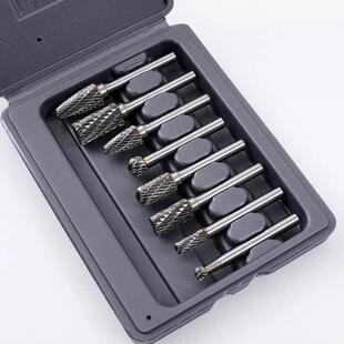 硬质合金旋锉钻孔雕磨打头抛光磨工具8件套清8件套理焊缝转磨头钨