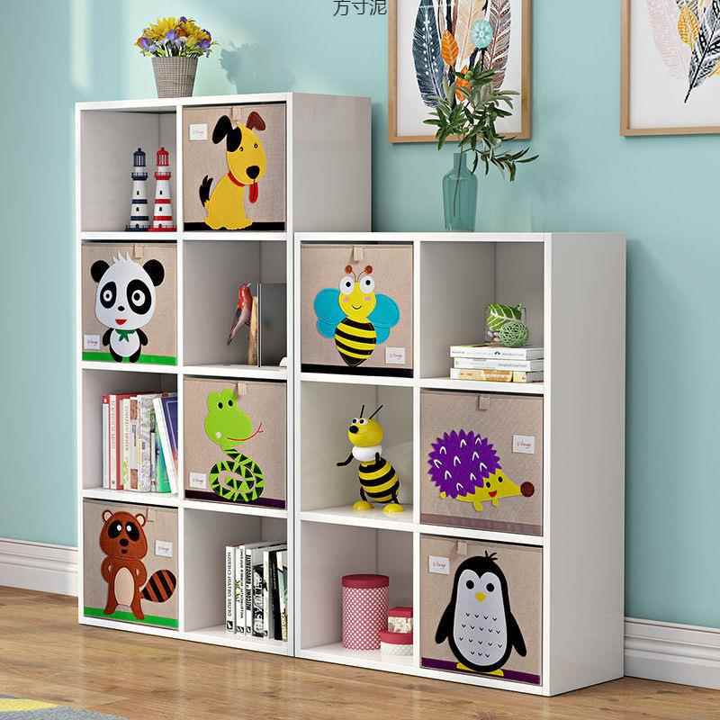 2025环保实木儿童柜防合撞书圆角简约储VII置物架玩具收纳物架组