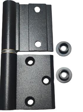 高隔断办公室木门合页铝合金有框生态门折活页黑色铰链五金配件银