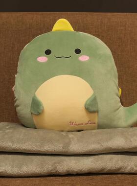 W1T抱枕被子YCB两R午办公室靠垫车用靠枕用三合一女生睡觉毯睡枕