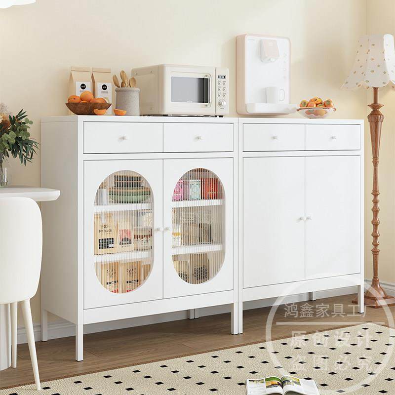 铁艺餐柜家用铁皮收纳柜客厅简约茶水柜厨房矮柜饭厅阳台收纳柜,住宅家具,餐边柜,淘宝优惠券,粉丝福利购,淘宝优惠卷