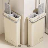 拖把家用一拖净免手洗小拖把拖布平板刮水水桶一体拖地墩布