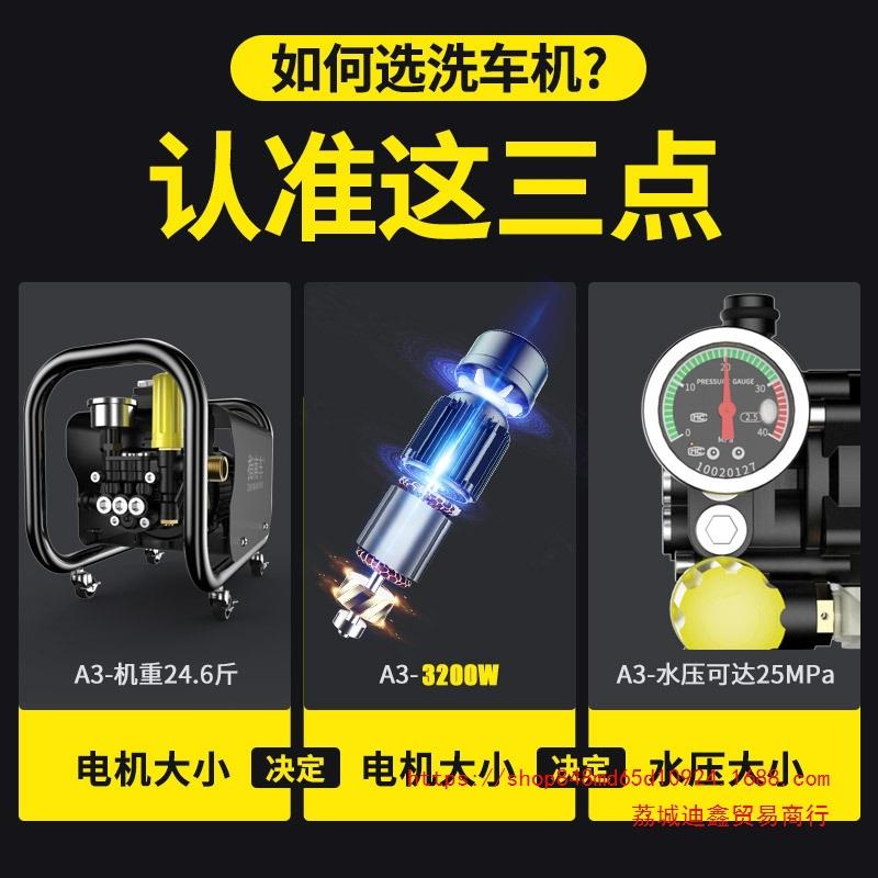 指南车洗车机高压水泵水小型家用220v大功率便携式刷车清洗神
