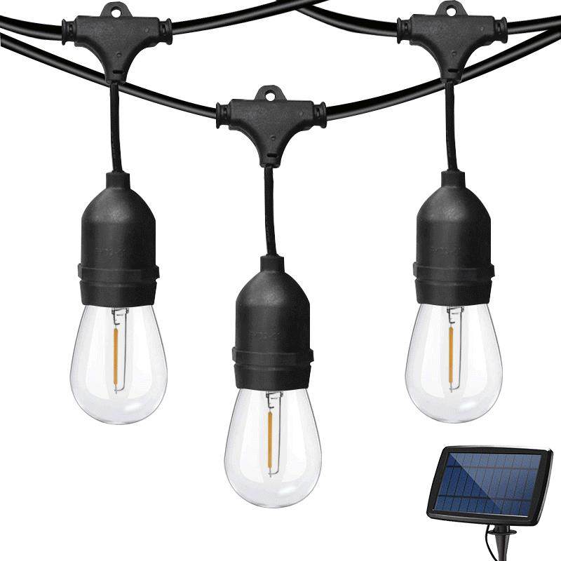 太阳能灯串E26平吊灯S14灯串圣诞节日庭院装饰灯