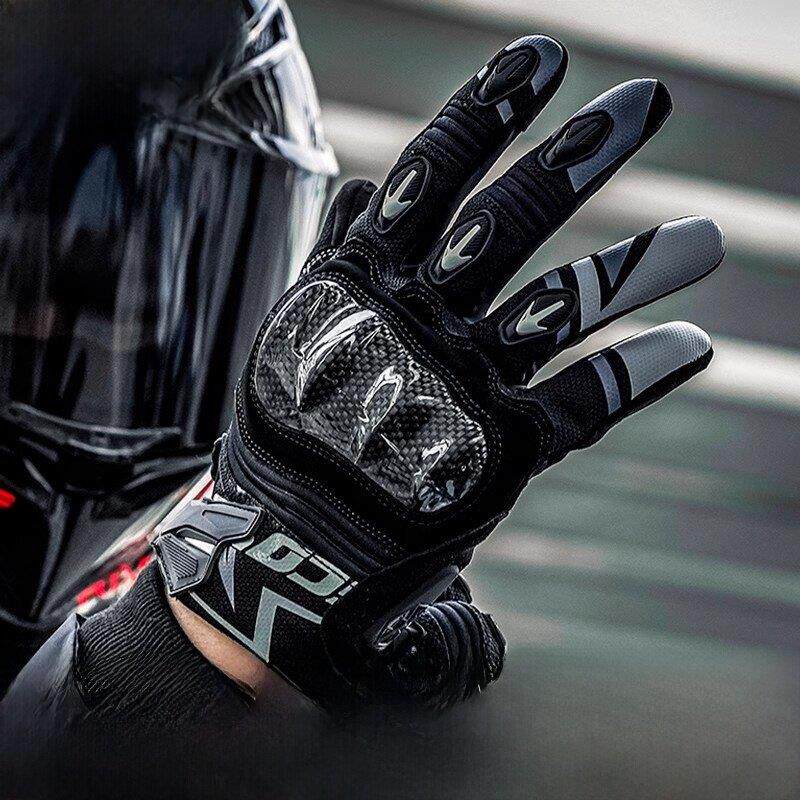 赛宇夏季摩托车手套，男女骑防摔全赛季车手触摸屏碳纤维赛车摩托