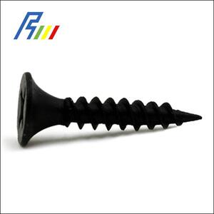 高强度牙OYJ家具自攻螺丝快磷化十黑色干壁钉加硬圆头字螺丝平头