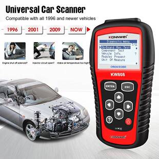 MS509同款KW808OBD2EOBDSCANNERTOOL汽车故障分析仪扫描工具