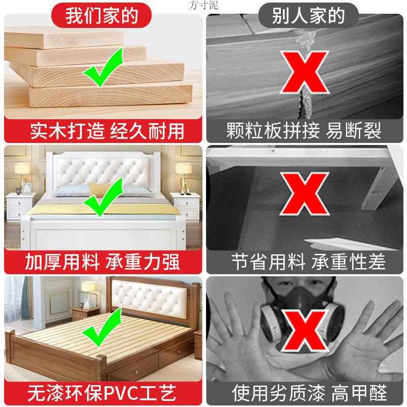 实木床1.8经济型成人主米卧双人3a3QFxGx床欧式1..15用2米单人床1