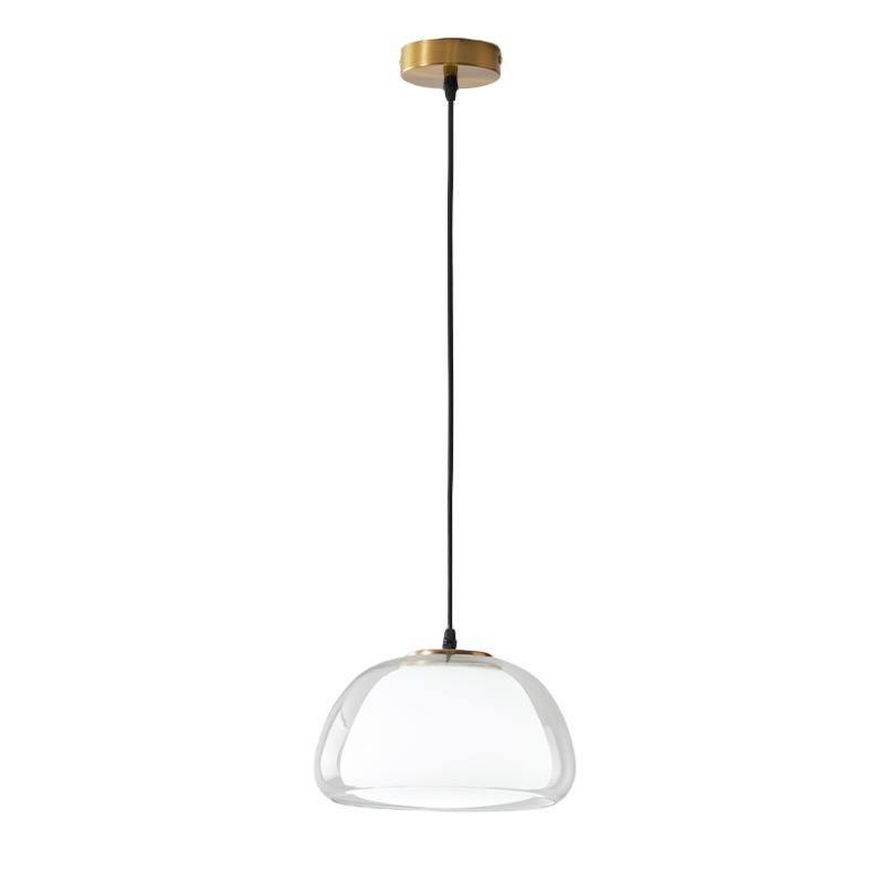 果北欧创意玻璃咖冻小室387吊灯现代简约啡厅餐厅吧台卧床头单头