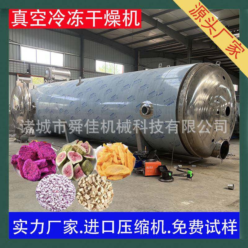 果蔬低温脱水真空冻干机 牛初乳马奶酸奶片大型冷冻干燥机