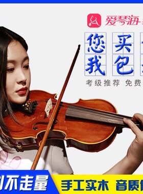 爱琴海实木高档演奏小提琴手工初学者专业考级成人乐器儿童小提琴