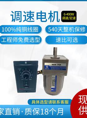东莞永传电机25W调速电机220V口罩机电机4IK25N-CF齿轮减速电机