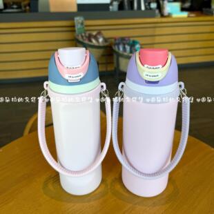 适配Owala保温杯手提挂绳owala水杯硅胶手提杯套16-40oz水杯挂绳