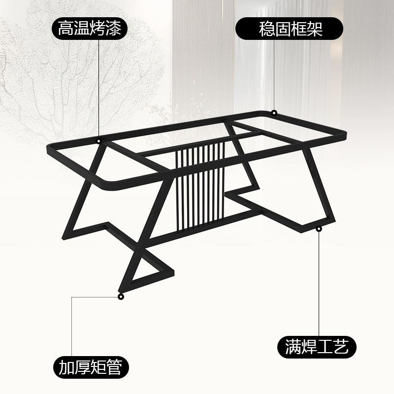 现货金属茶几腿铁艺桌腿支架框架餐桌腿办公桌子腿大理石台架