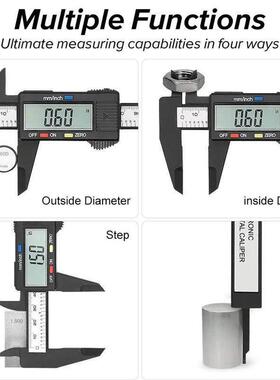 150mm 100mm Electronic Digital Caliper Carbon Fiber Dial