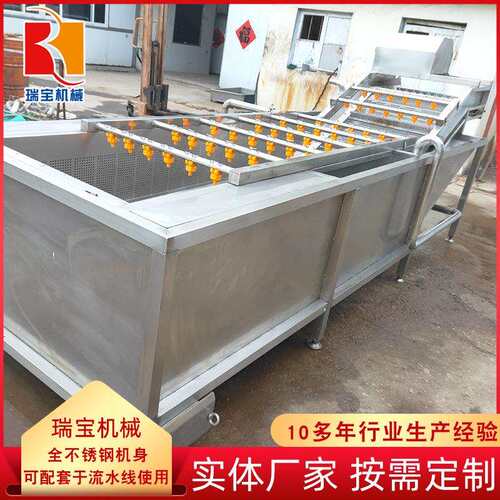 瑞QX-800型蔬菜气泡翻浪清洗机果蔬保鲜设备酱菜加工使用