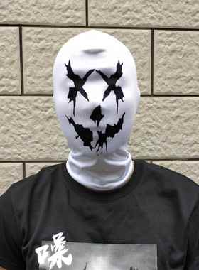 2020 守望者 Watchmen 罗夏头套面罩口罩 cosplay数码印花头套