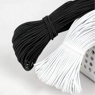 band rubber 6MM Elastic black White Strong Rope
