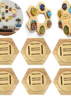 10-1PC Medal Display Stand Building B Toys Hexagonal