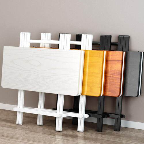 Folding table household simple square dining desk chair