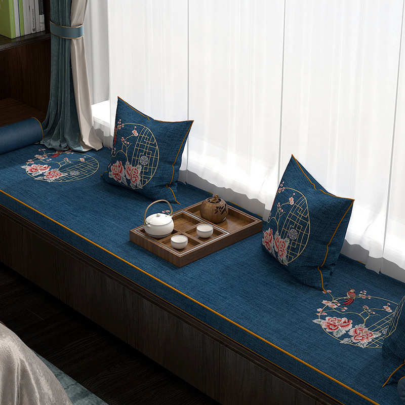 国风坐垫飘窗垫新款飘窗窗台榻榻米阳台改造垫子主卧加厚海绵坐垫