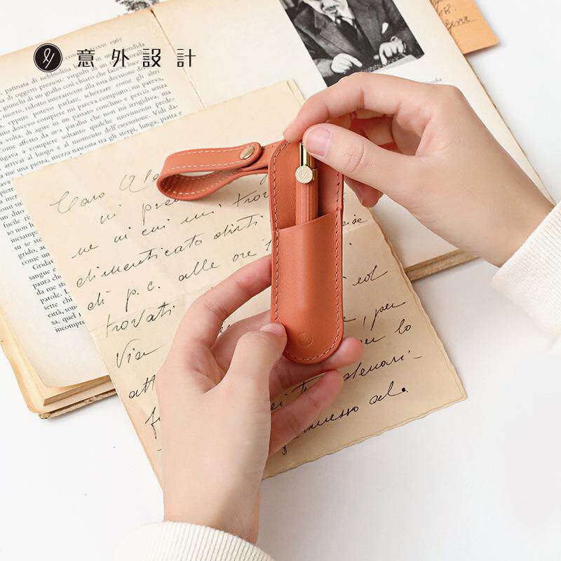 意外设计便携签字笔笔套适用于木质/皮质便携小签字笔皮套笔袋