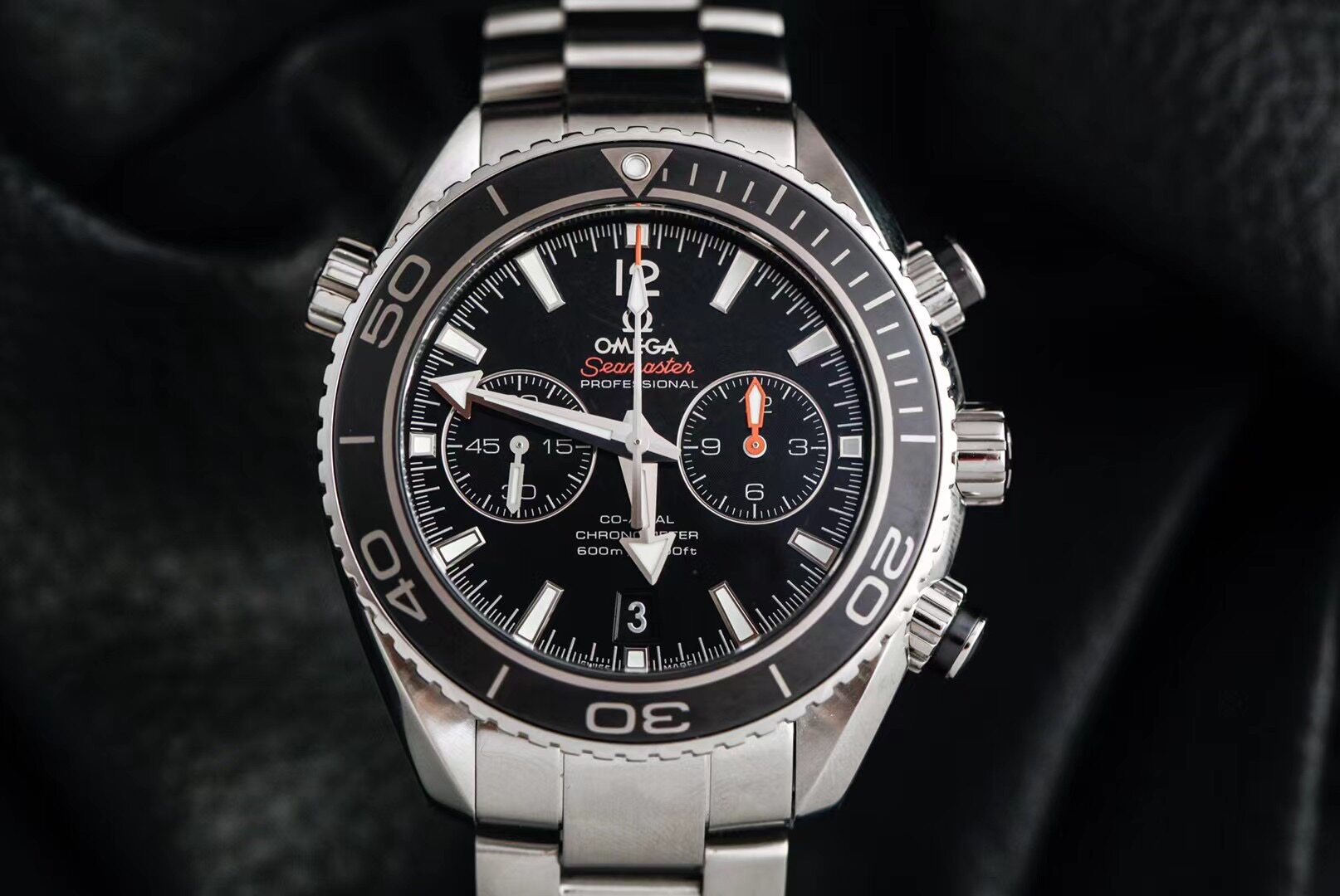 【公价61200】98新45.5mm欧米茄海马海洋宇宙600自动机械男表正品