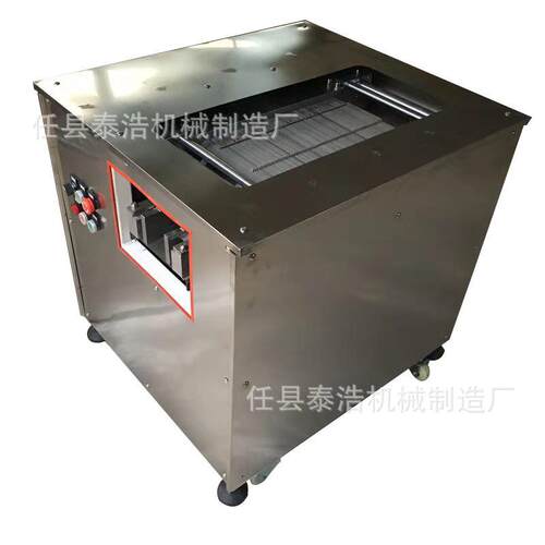 大型全自动切鲜鱼片机器 商用不锈钢斜切鱼片机 酸菜鱼切片机