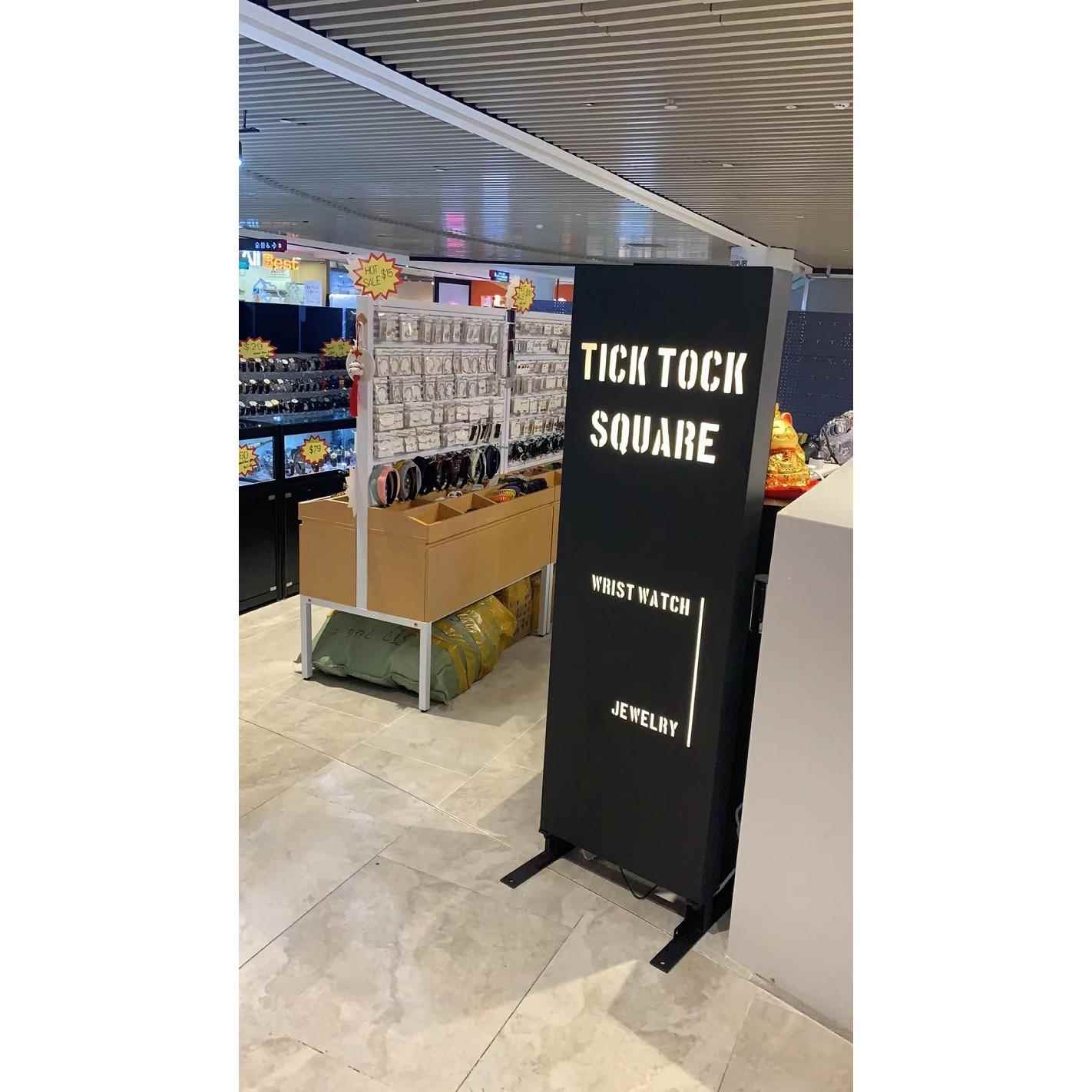 双面灯箱广告牌led发光字立式落地镂空灯牌铁艺户外门头招牌