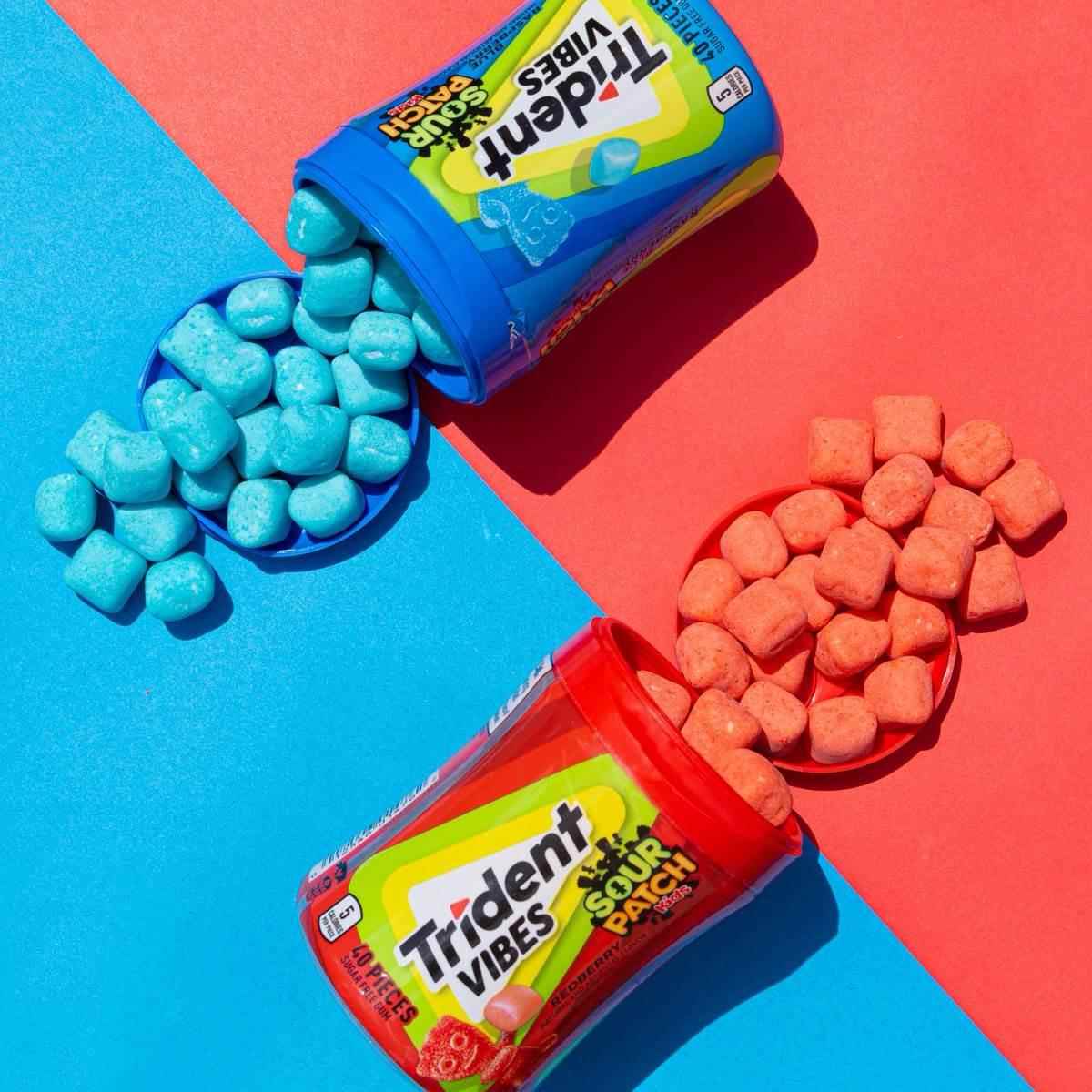 美国进口Trident三叉戟木糖醇无糖口香糖泡泡糖薄荷果味多口味