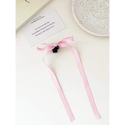 2PC Lovely Small Ribbon Hair Claw Clips for Girls Kids Party